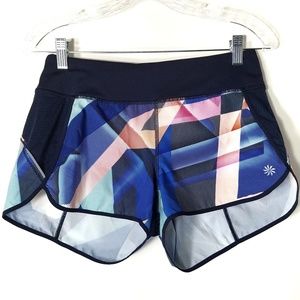 Athleta | Running shorts with zipper back pocket